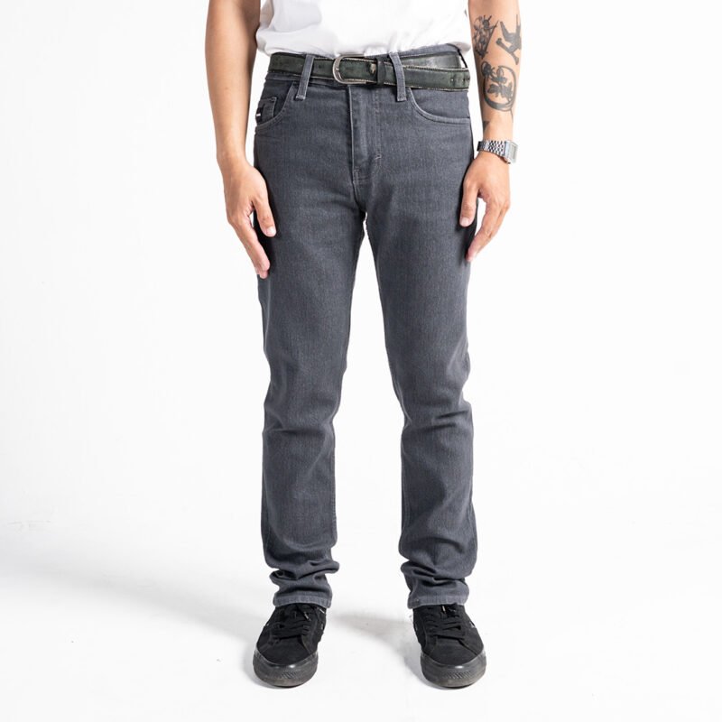 Rockmaker Celana Denim Slim Fit Selvedge Accent Graphite Grey
