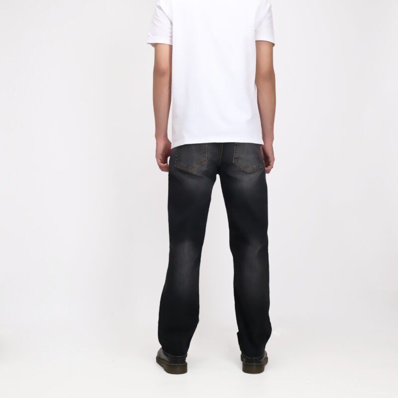 Rockmaker Celana Denim Regular Loose Fit Spike Black