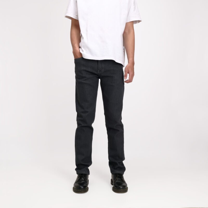 Rockmaker Celana Denim Slim Fit Selvedge Accent Graphite Grey
