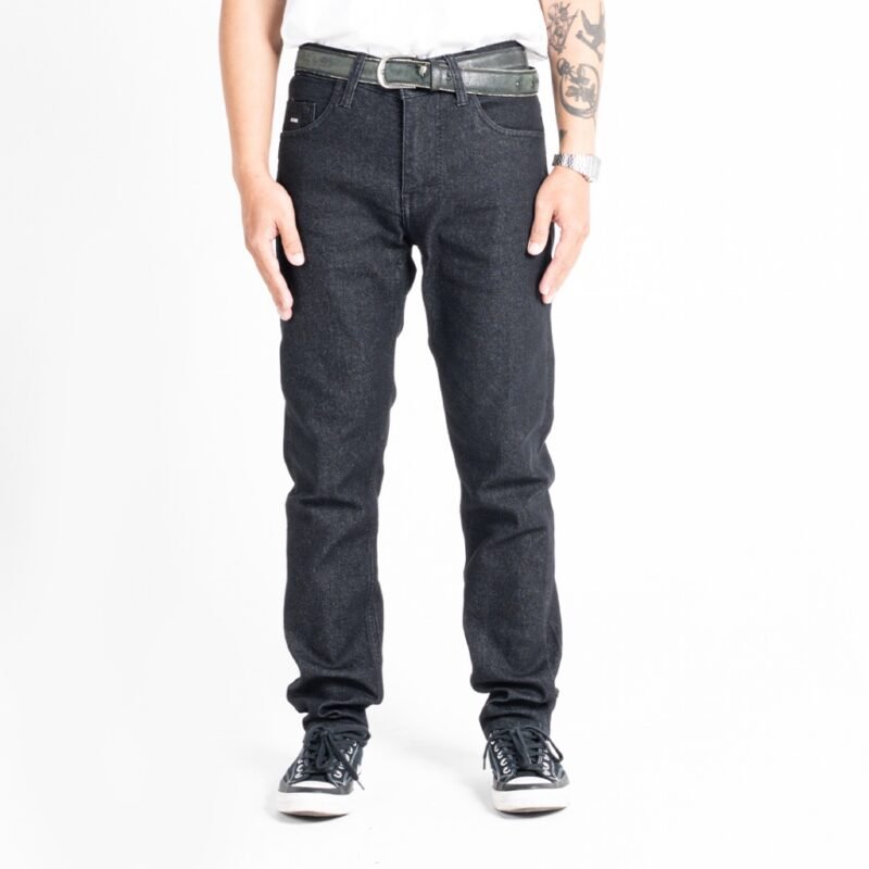 ROCKMAKER CELANA DENIM SLIM FIT SELVEDGE ACCENT Z BLACK