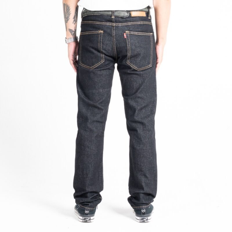 ROCKMAKER CELANA DENIM SLIM FIT SELVEDGE ACCENT DARK INDIGO WHITE