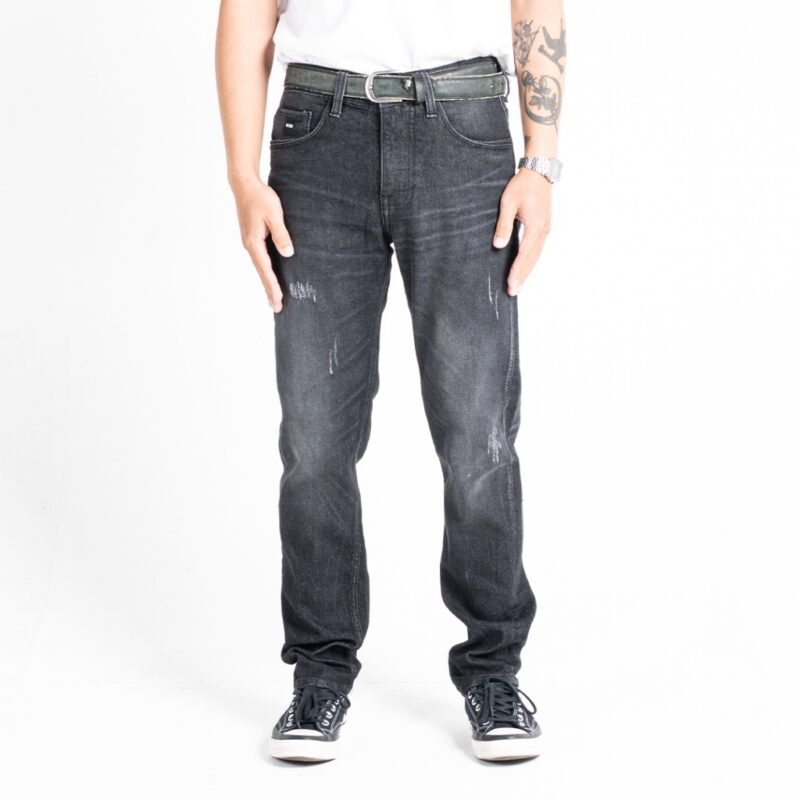 ROCKMAKER CELANA DENIM SLIM FIT SELVEDGE ACCENT SPACE BLACK