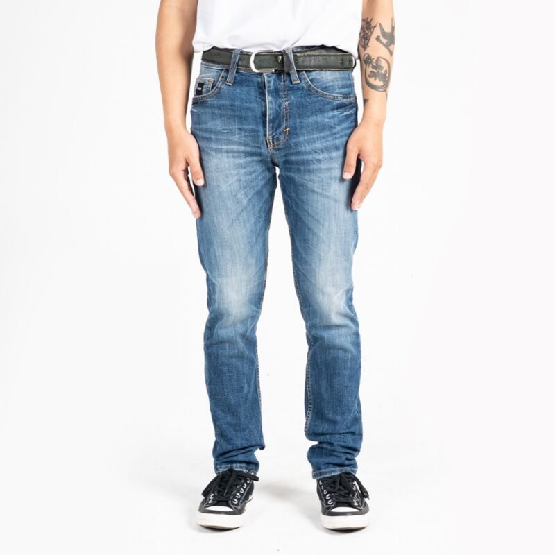 Rockmaker Celana Denim Slim Fit Selvedge Accent Porta Blue