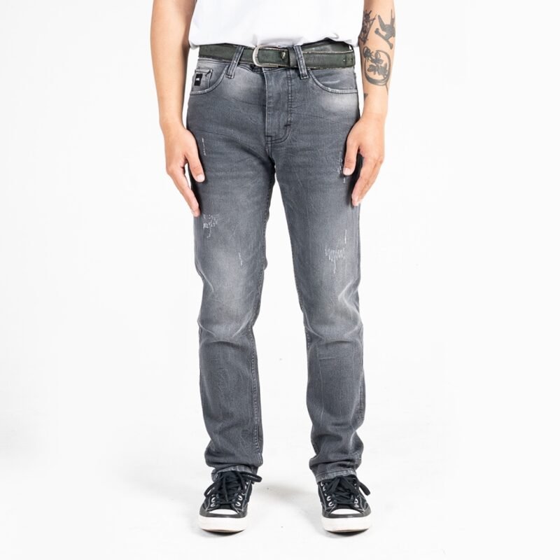 ROCKMAKER CELANA DENIM SLIM FIT SELVEDGE ACCENT SMURF GREY