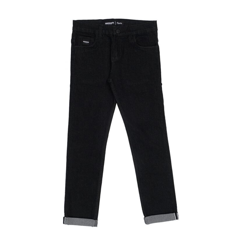 ROCKMAKER CELANA DENIM SLIM FIT SELVEDGE ACCENT Z BLACK