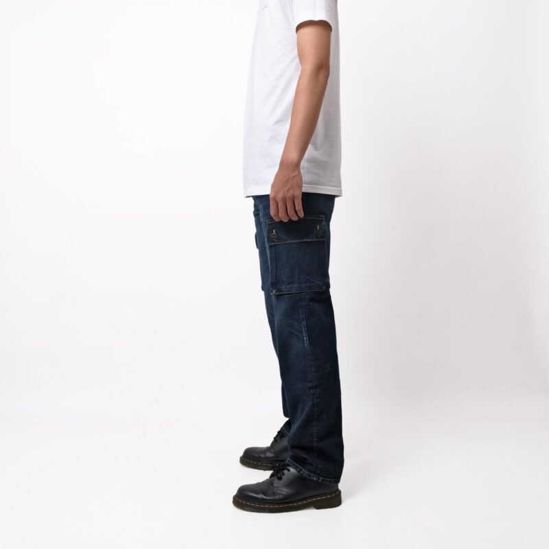 Rockmaker Cargo Denim Pants Lucido v1 Jeans Pria