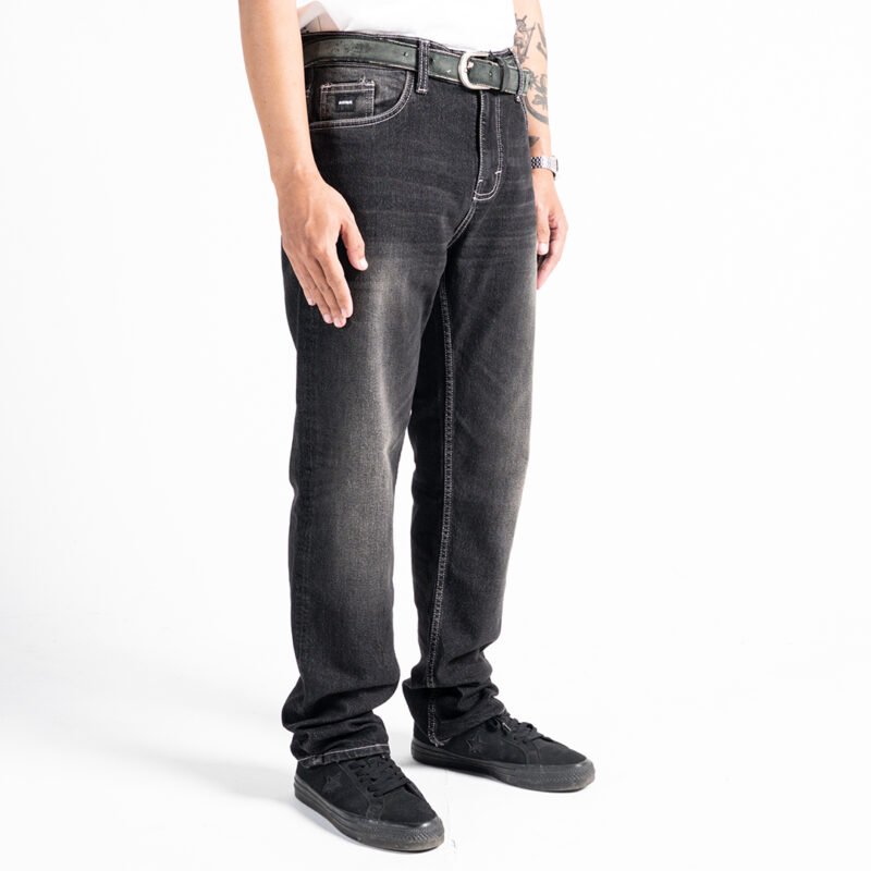 Rockmaker Celana Denim Slim Fit Selvedge Accent Alpine Black