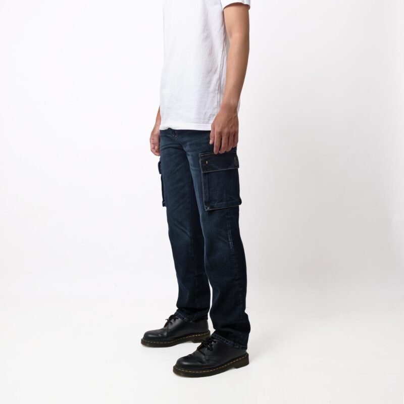 Rockmaker Cargo Denim Pants Lucido v1 Jeans Pria