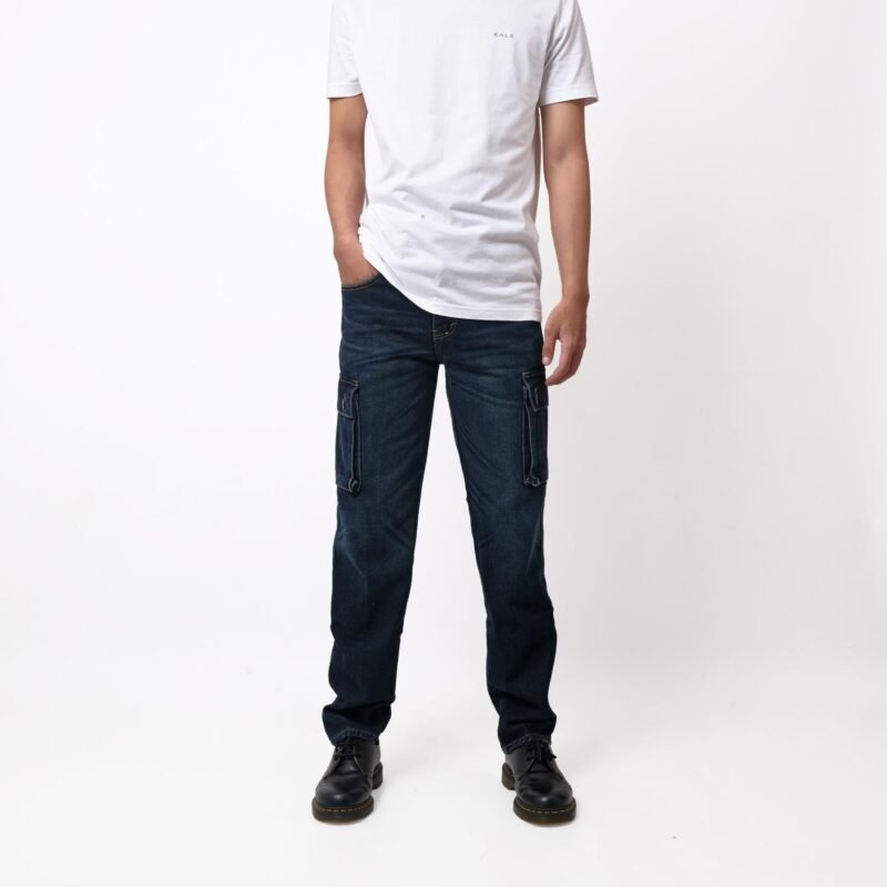 Rockmaker Cargo Denim Pants Lucido v1 Jeans Pria