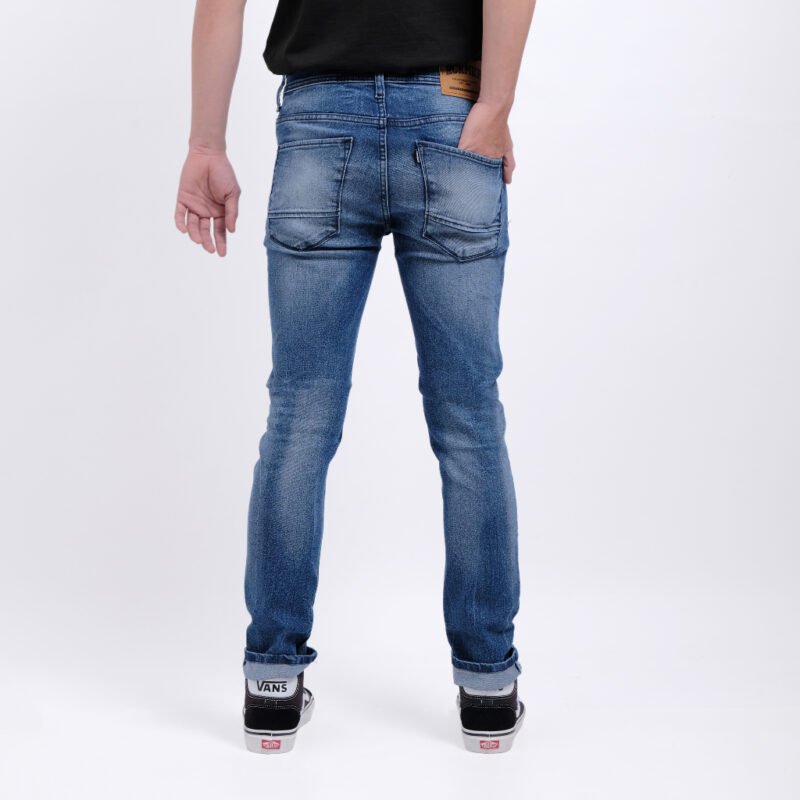 Rockmaker Celana Denim Slim Fit Selvedge Accent Miami Blue