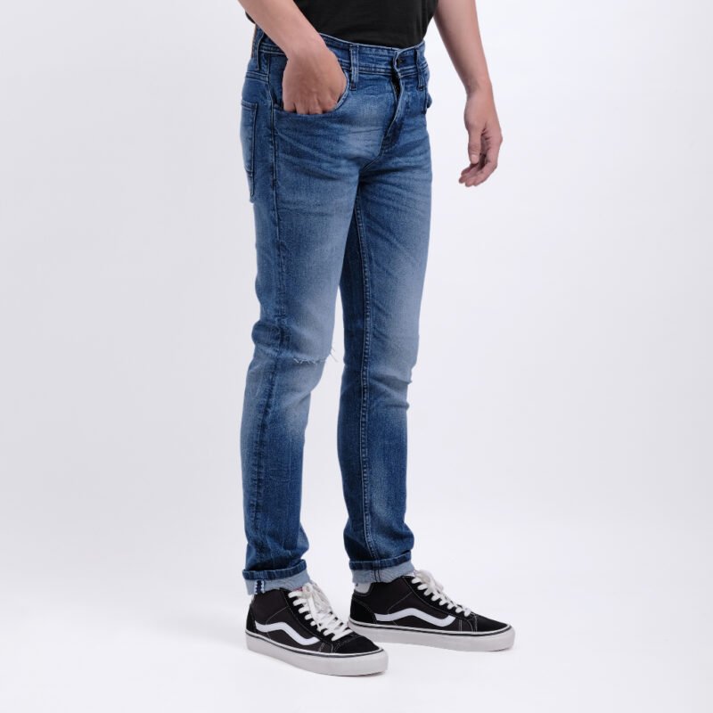Rockmaker Celana Denim Slim Fit Selvedge Accent Miami Blue