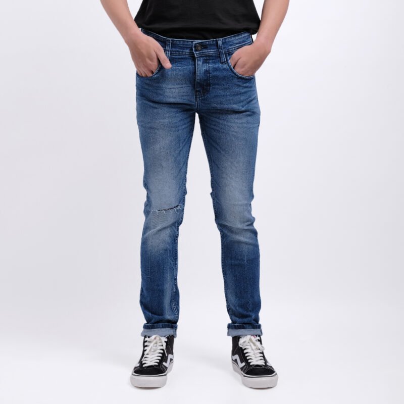 Rockmaker Celana Denim Slim Fit Selvedge Accent Miami Blue