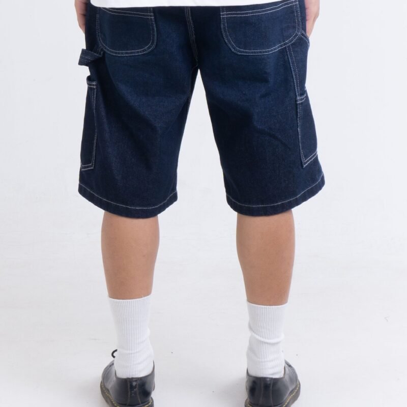 Rockmaker Celana Denim Carpenter Loose Shorts Steel Blue